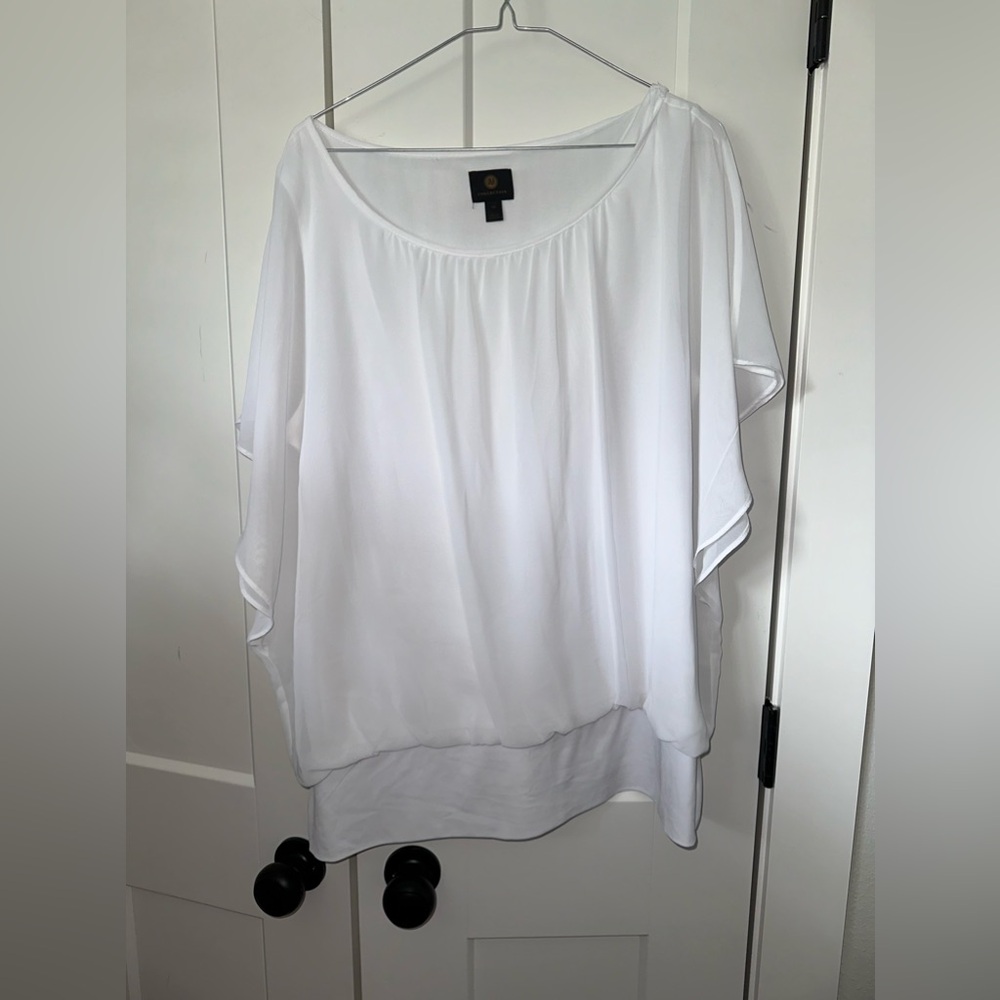Flowy White Womens Top